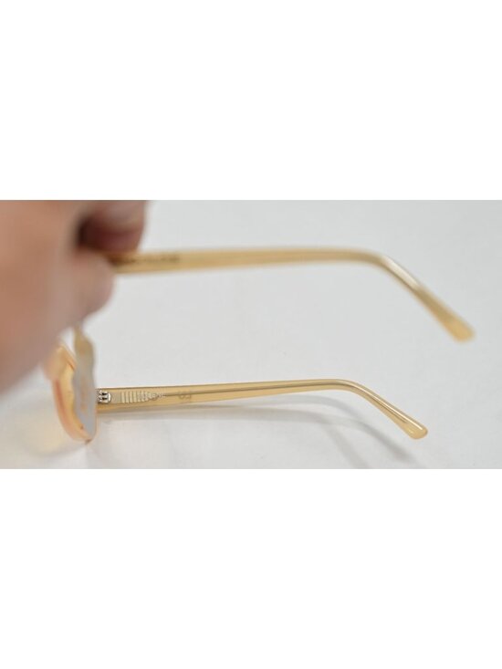 Lu Goldie Solene Sunglasses in Lemon main image 5